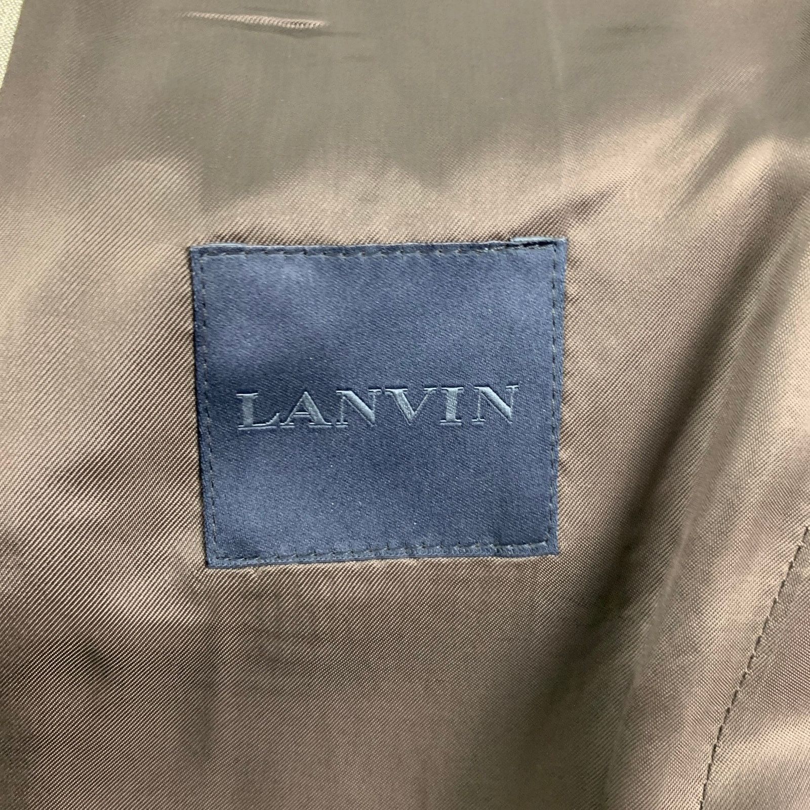 Lanvin Light Grey Heather Wool Notch Lapel Sport Coat Size 38R - 7 Thumbnail