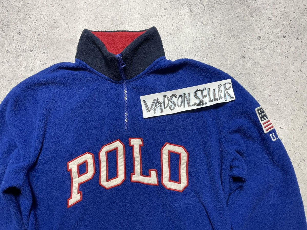 Polo Ralph Lauren Vintage Fleece Sweatshirt 1/4 Zip Polo Ralph Lauren USA Y2K Size US M / EU 48-50 / 2 - 6 Thumbnail