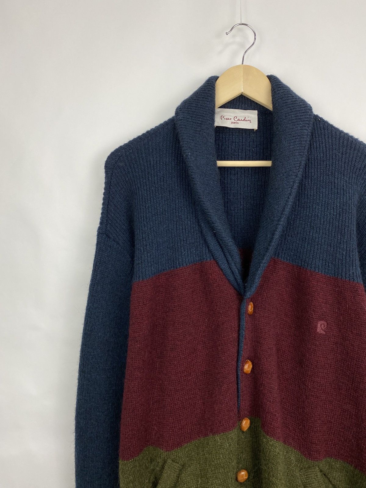 Pierre Cardin 🇫🇷 Vintage 90s Pierre Cardin Paris Wool Alpaca Cardigan Italy Size US M / EU 48-50 / 2 - 2 Thumbnail