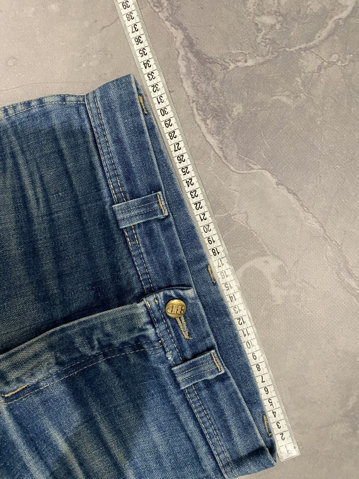 Vintage CRAZY Rare Washed Flared / Japanese Style Y2K / Vintage Size US 27 - 12 Thumbnail