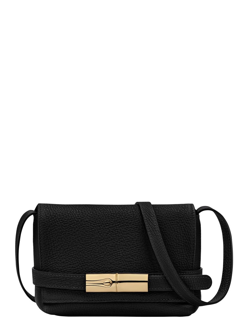 Longchamp 'Le Smart Flow' Black Crossbody bag with Front Plate and Adjustable Strap in Leather for Women Size ONE SIZE - 1 Thumbnail