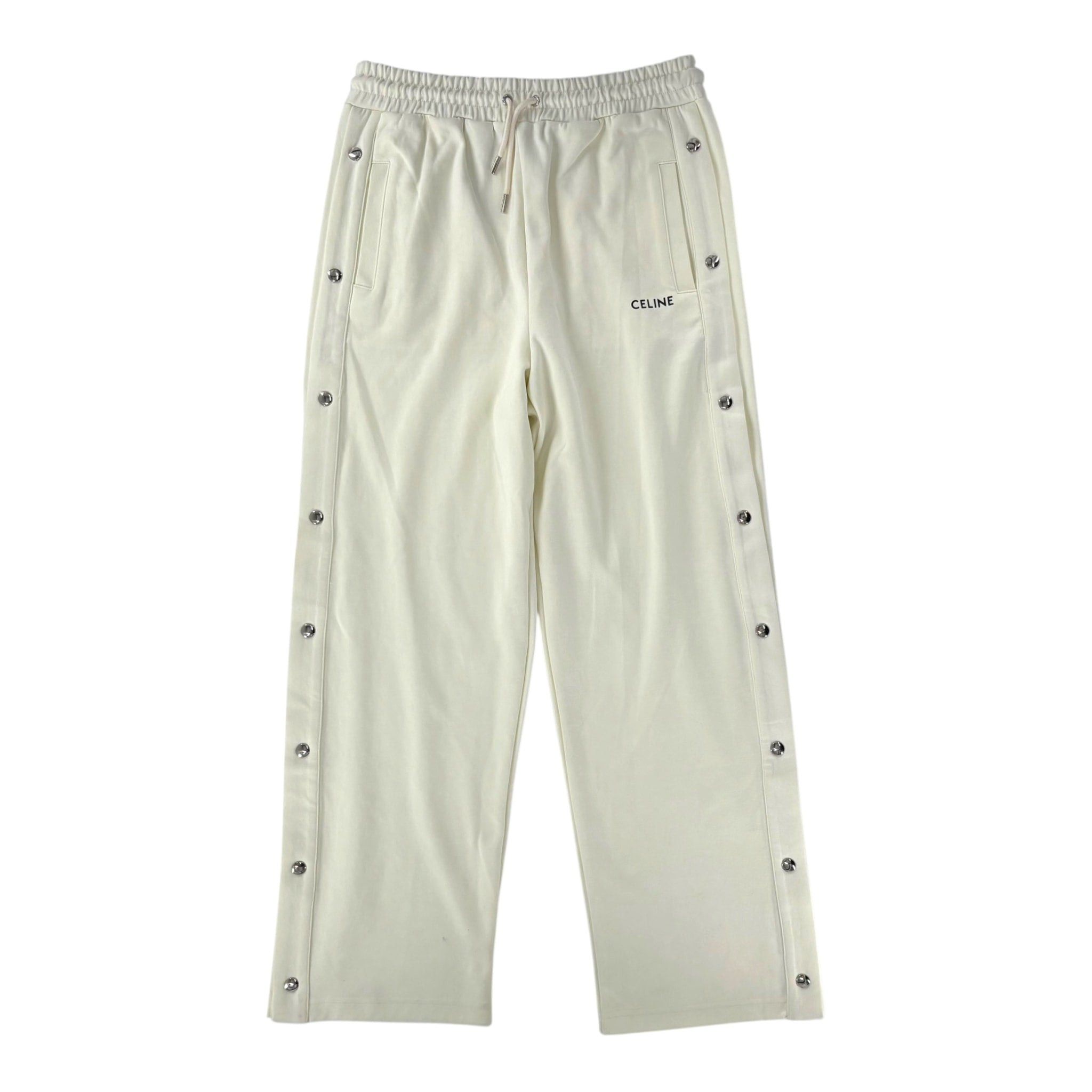 Celine Snap Track Pants Cream Size US 34 / EU 50 - 1 Thumbnail