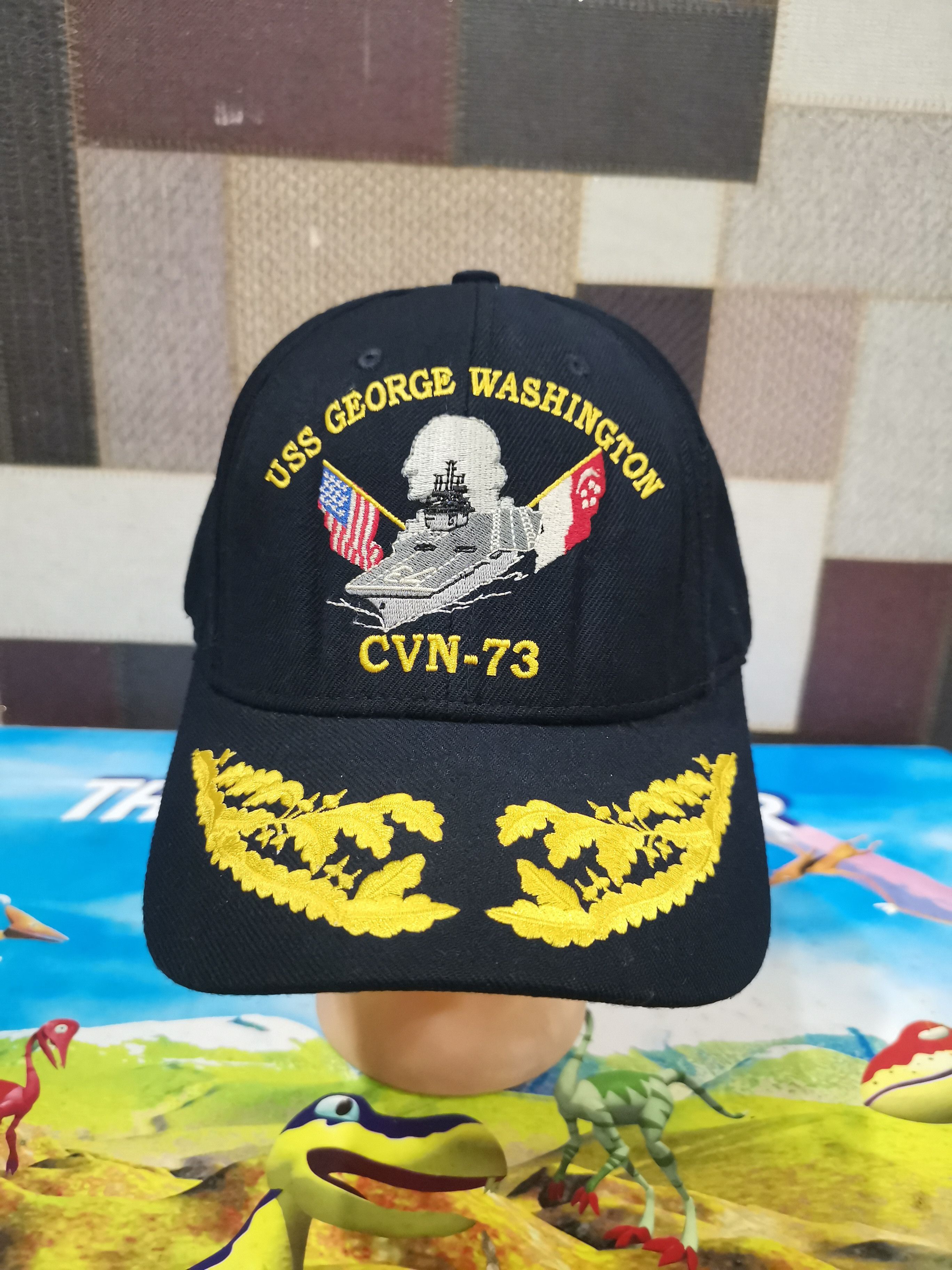 Vintage Vintage USS GEORGE WASHINGTON CVN-73 Hats Size ONE SIZE - 1 Thumbnail