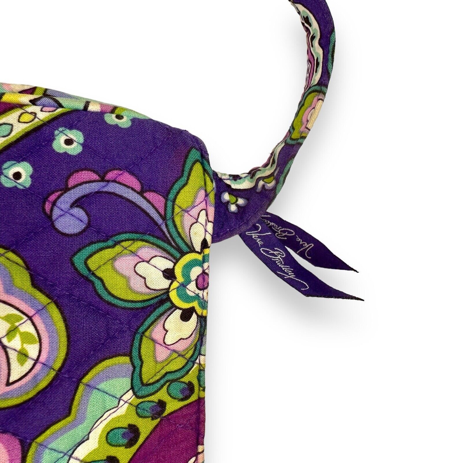 Vera Bradley Vera Bradley Purple Teal Paisley Crossbody Bag Storage EUC Size ONE SIZE - 18 Thumbnail
