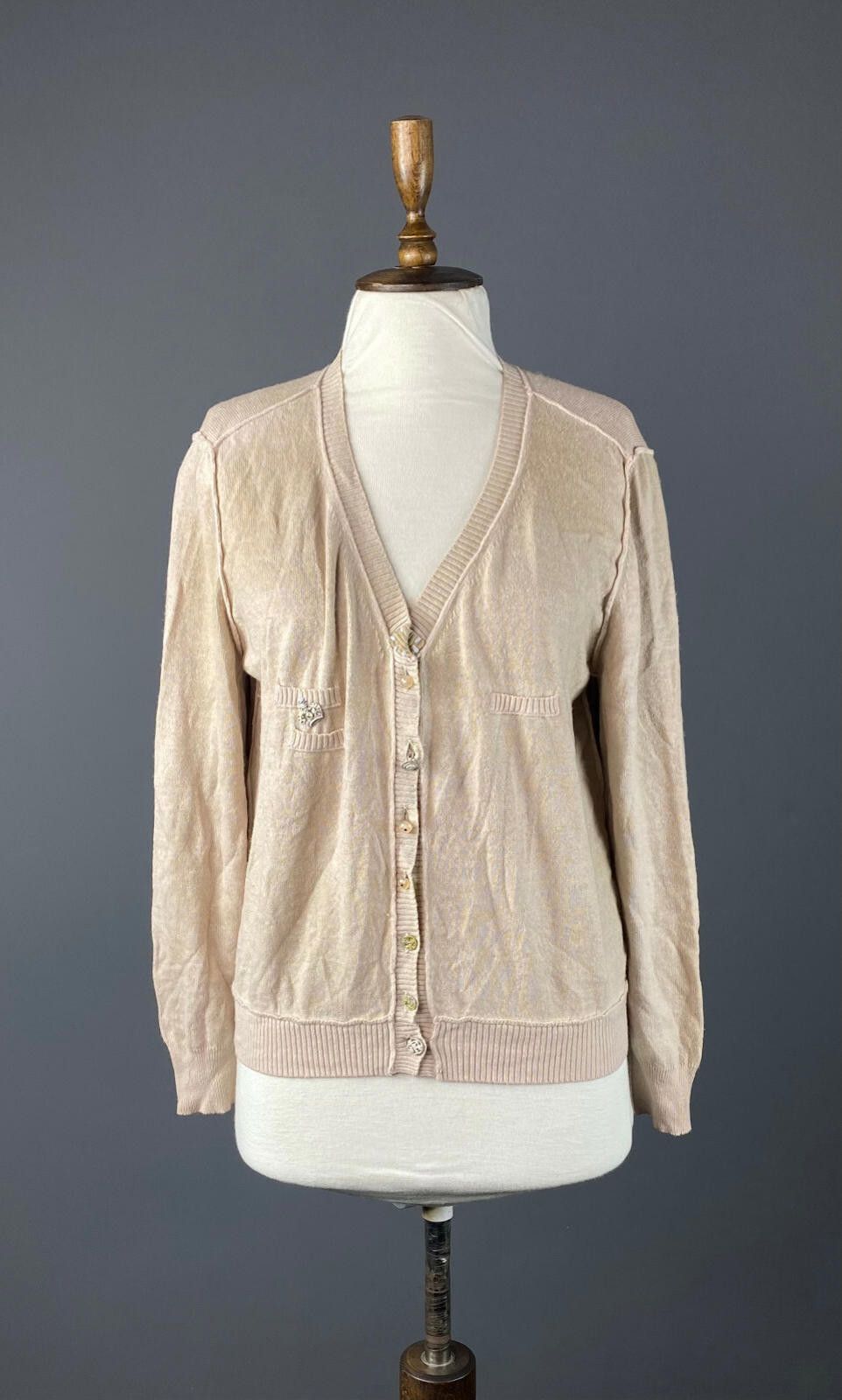 Designer Elisa Cavaletti Sono Italiano BeigeSoft Wool Size XXL 2XL Size XXL / US 16-18 / IT 52-54 - 1 Thumbnail