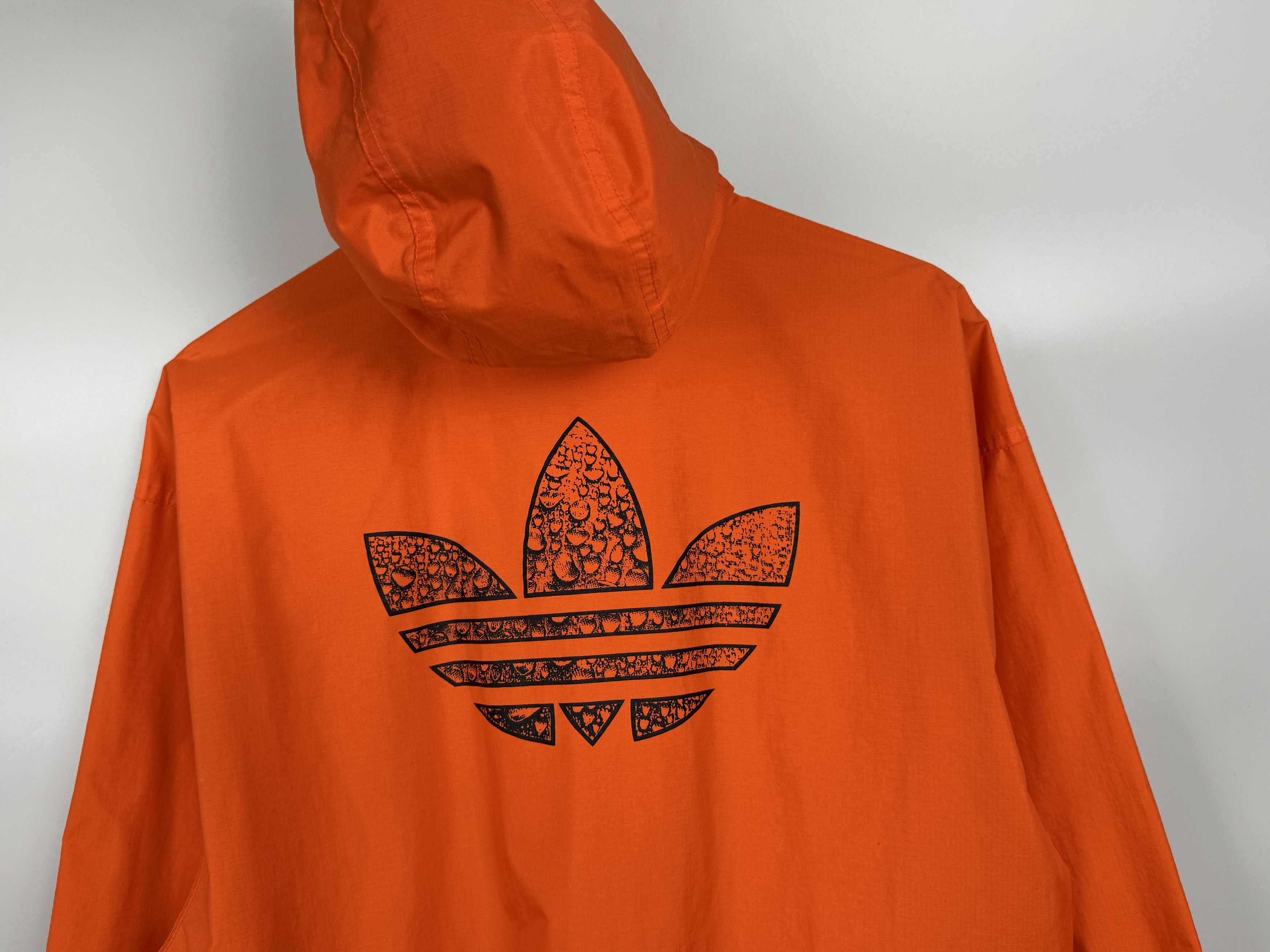 Adidas Vintage ADIDAS Orange Anorak Big Logo Light Jacket Size US S / EU 44-46 / 1 - 9 Thumbnail