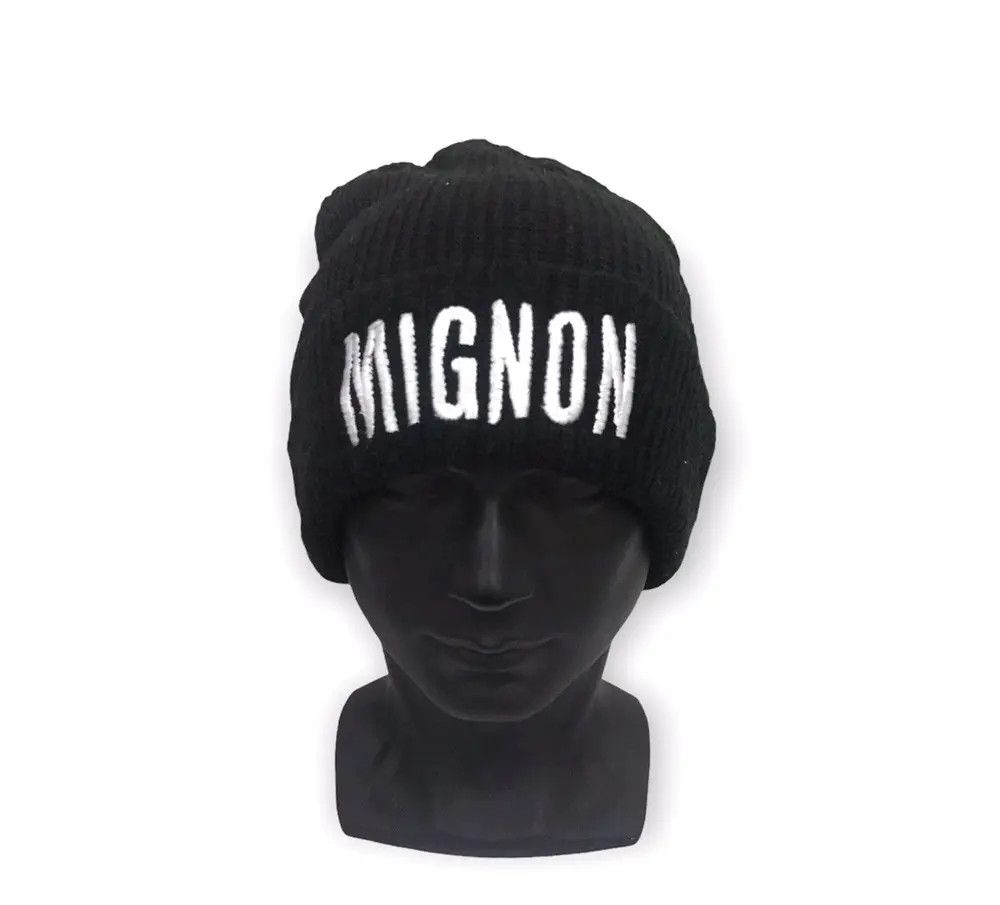 Japanese Brand Japanese Brand Mignon Spellout Beanie Hat Size ONE SIZE - 1 Thumbnail