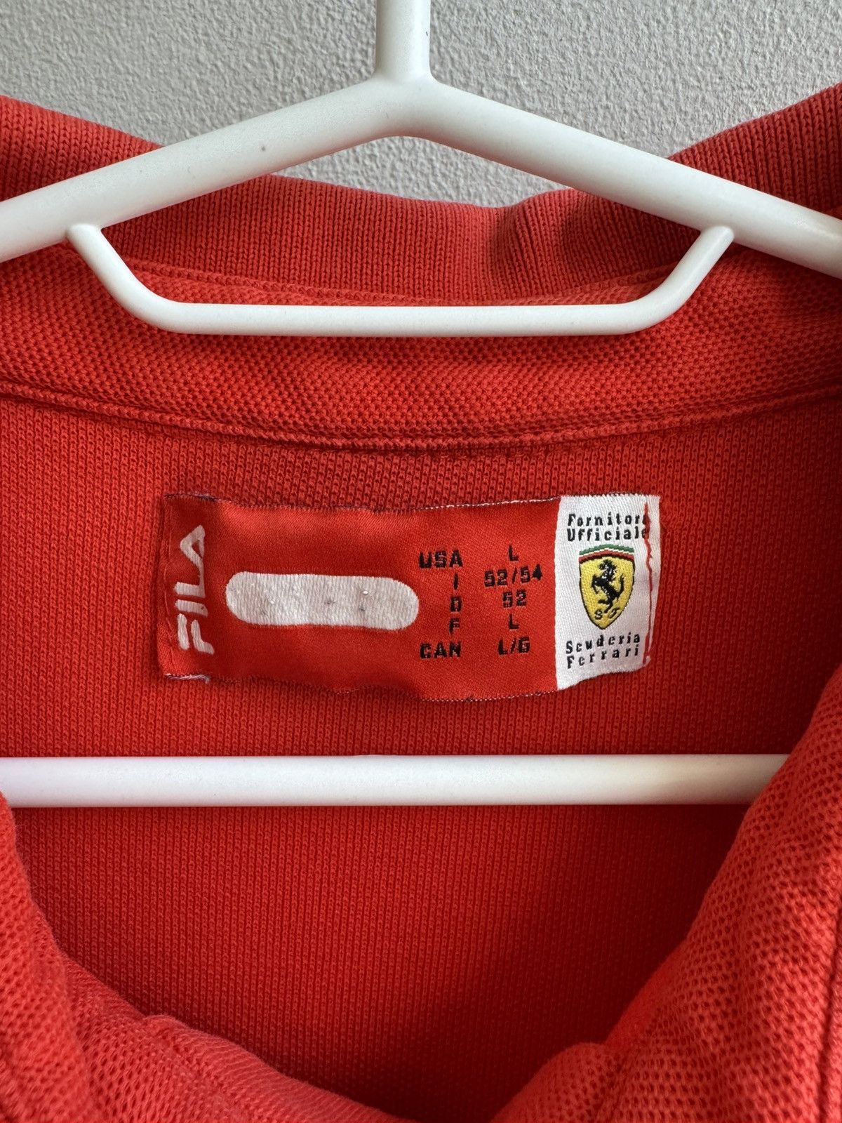 Fila Ferrari Vintage 90s Racing Shirt Fila Tee Rare Formula F1 Size US L / EU 52-54 / 3 - 9 Thumbnail