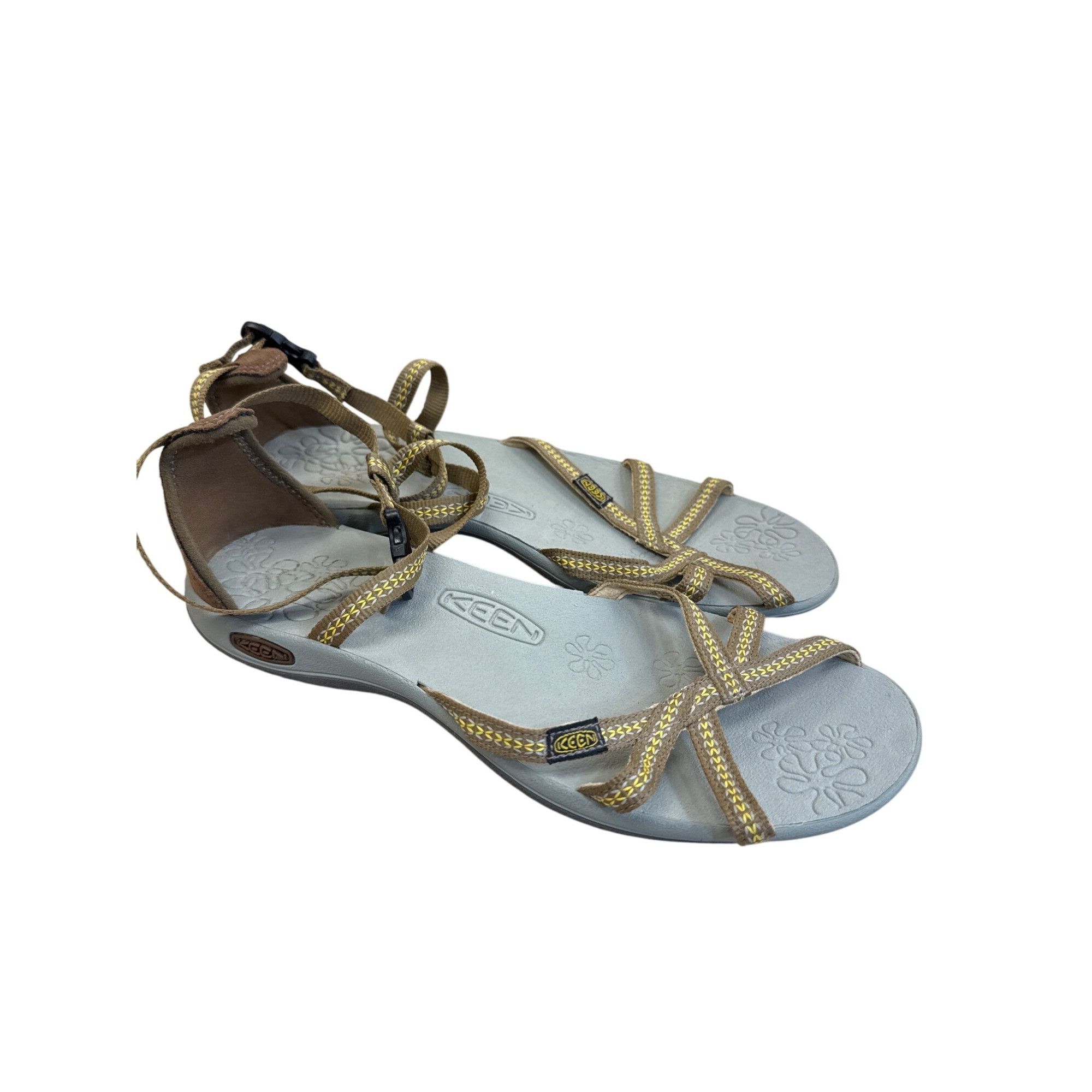 KEEN Keen Womens Ankle Strap Sandals Grey Yellow SKU8087 Size US 9 / IT 39 - 4 Thumbnail
