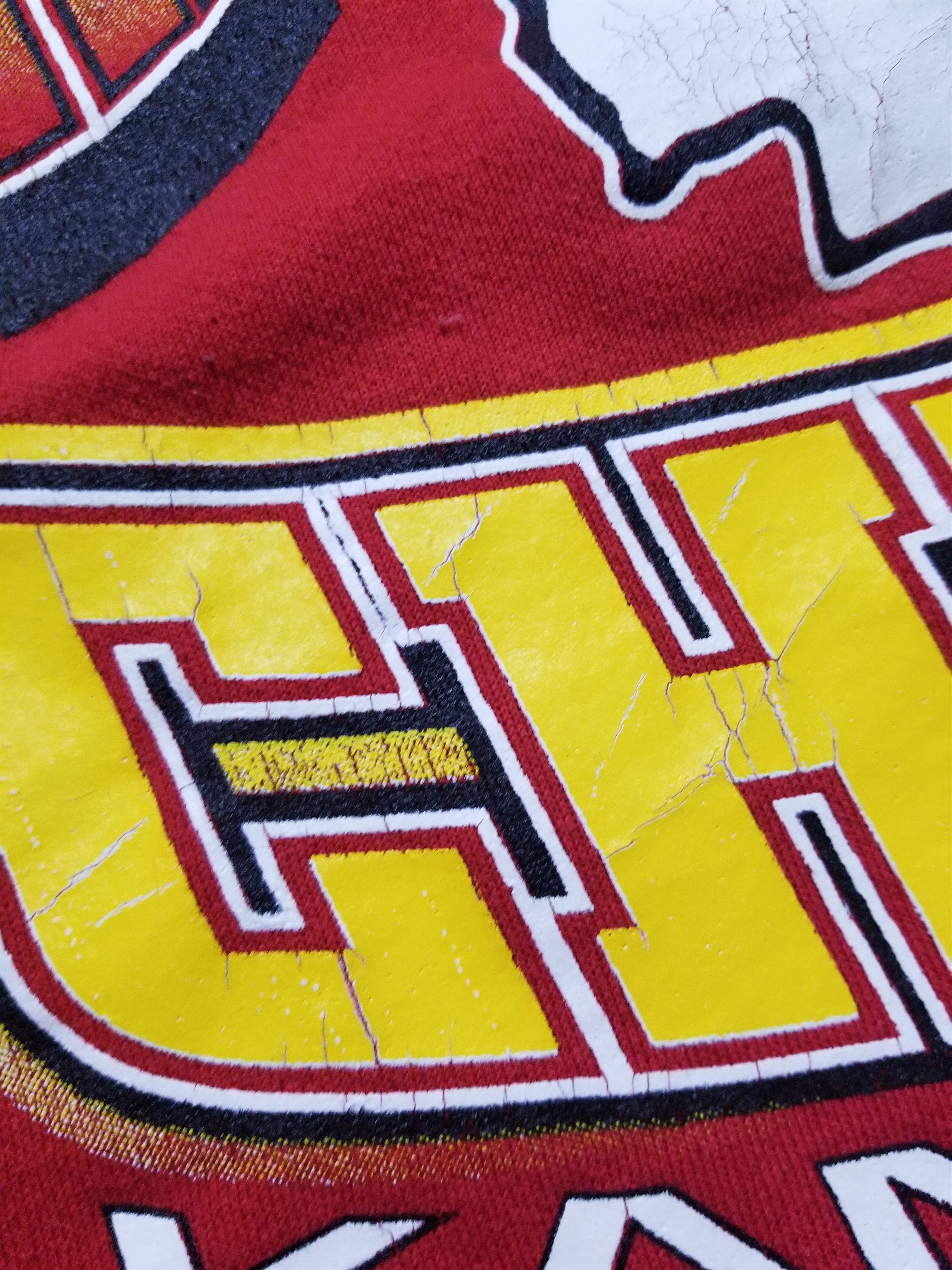 Logo 7 VTG 90s Kansas City Chiefs Heavy Weight 1993 AFC Western Size US L / EU 52-54 / 3 - 7 Thumbnail