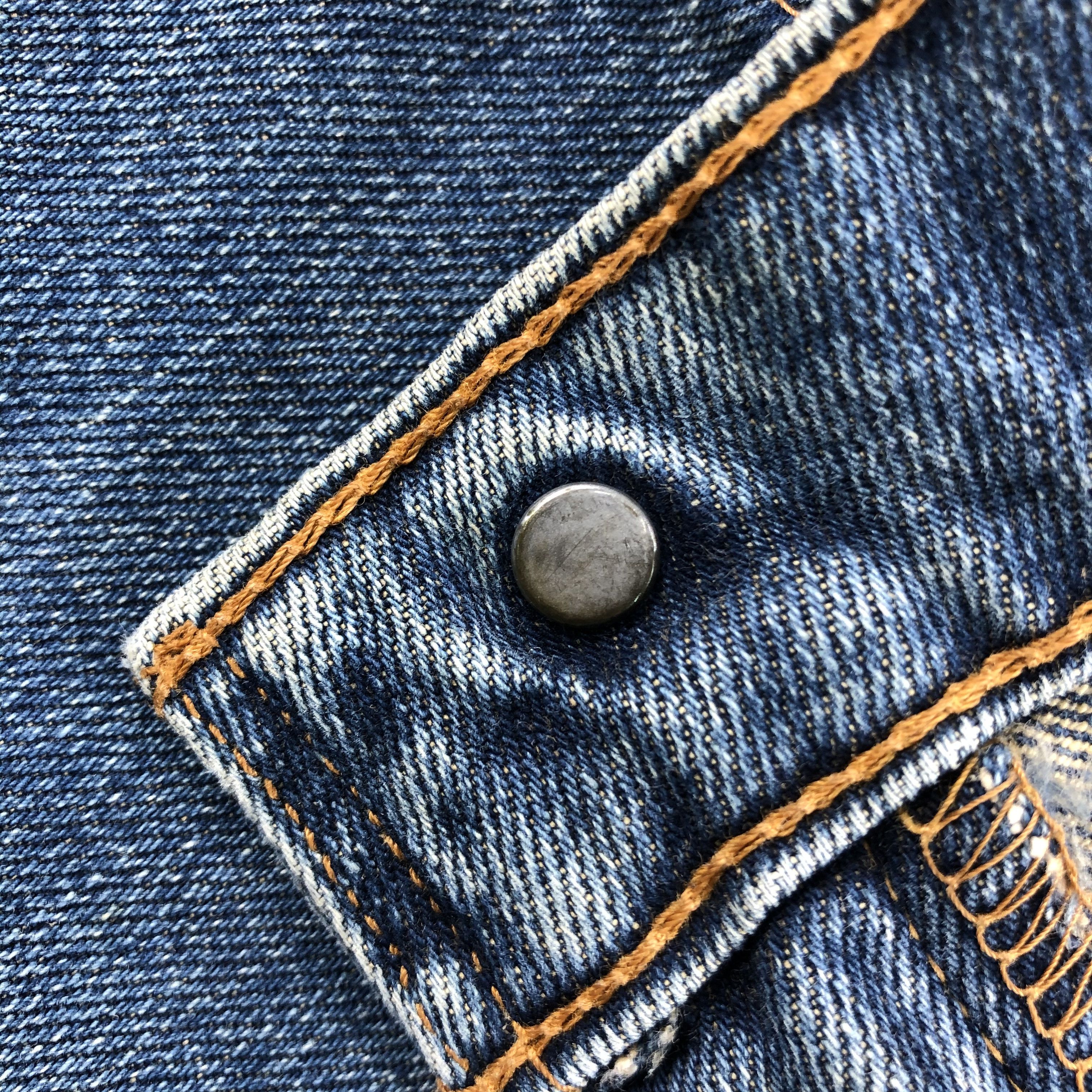 Levi's 90s Vintage Blue Wash Levis 607 Jeans-J1796 Size US 31 - 13 Thumbnail