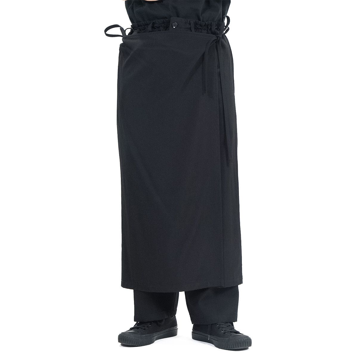 Yohji Yamamoto Yohji Yamamoto Ground Y - WOOL GABARDINE 3-WAY SKIRT PANTS Size US 32 / EU 48 - 20 Thumbnail