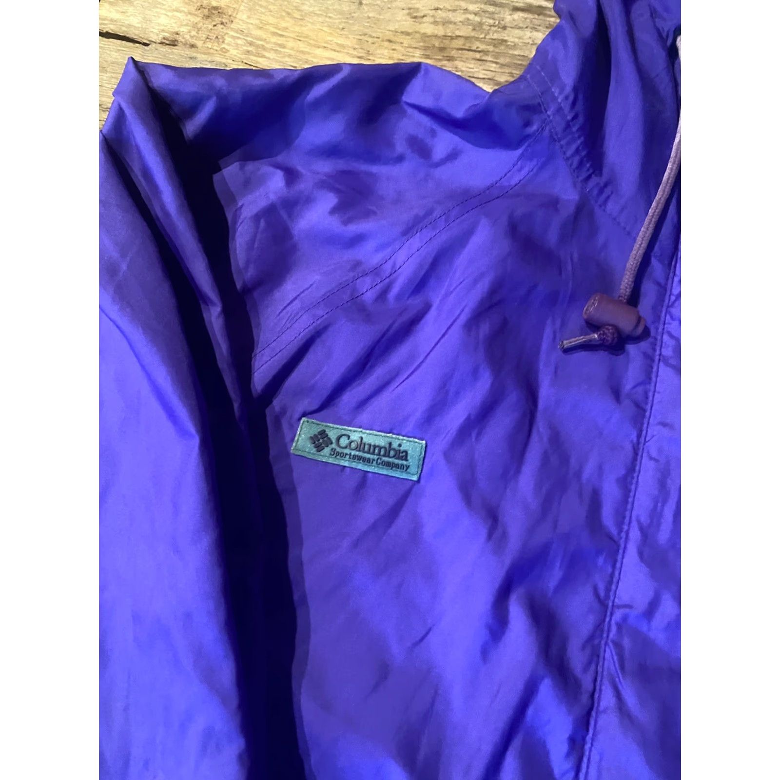 AQUA VINTAGE Columbia Omni-Tech Windbreaker Jacket Womens M Purple Nylon Ocean Aqua Purple Windbreaker Womens M Jacket Zip Mens? Size M / US 6-8 / IT 42-44 - 4 Thumbnail