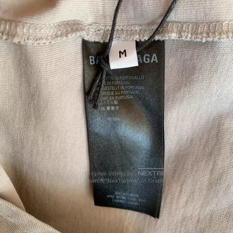 Balenciaga Balenciaga Grey Embroidered Logo Short Sleeve T-Shirt Grey Size US M / EU 48-50 / 2 - 7 Thumbnail