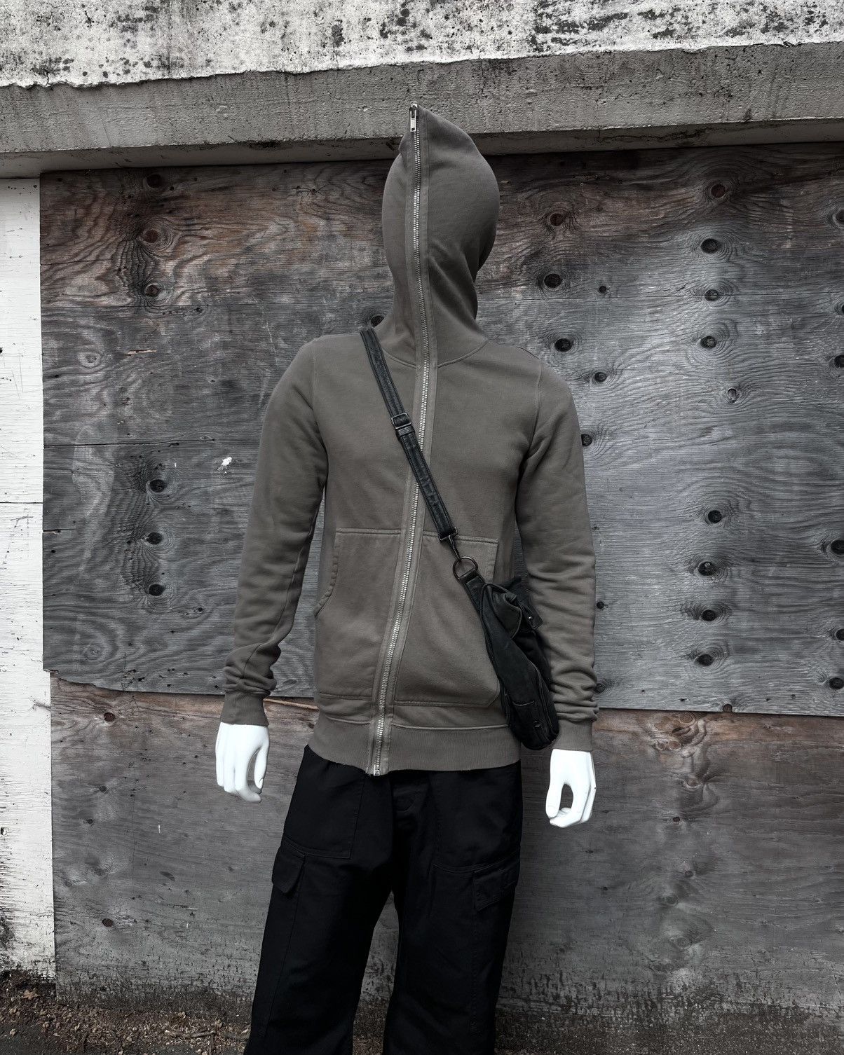 Pre-owned Rick Owens Gimp Fullzip Hoodie Dust In Gray