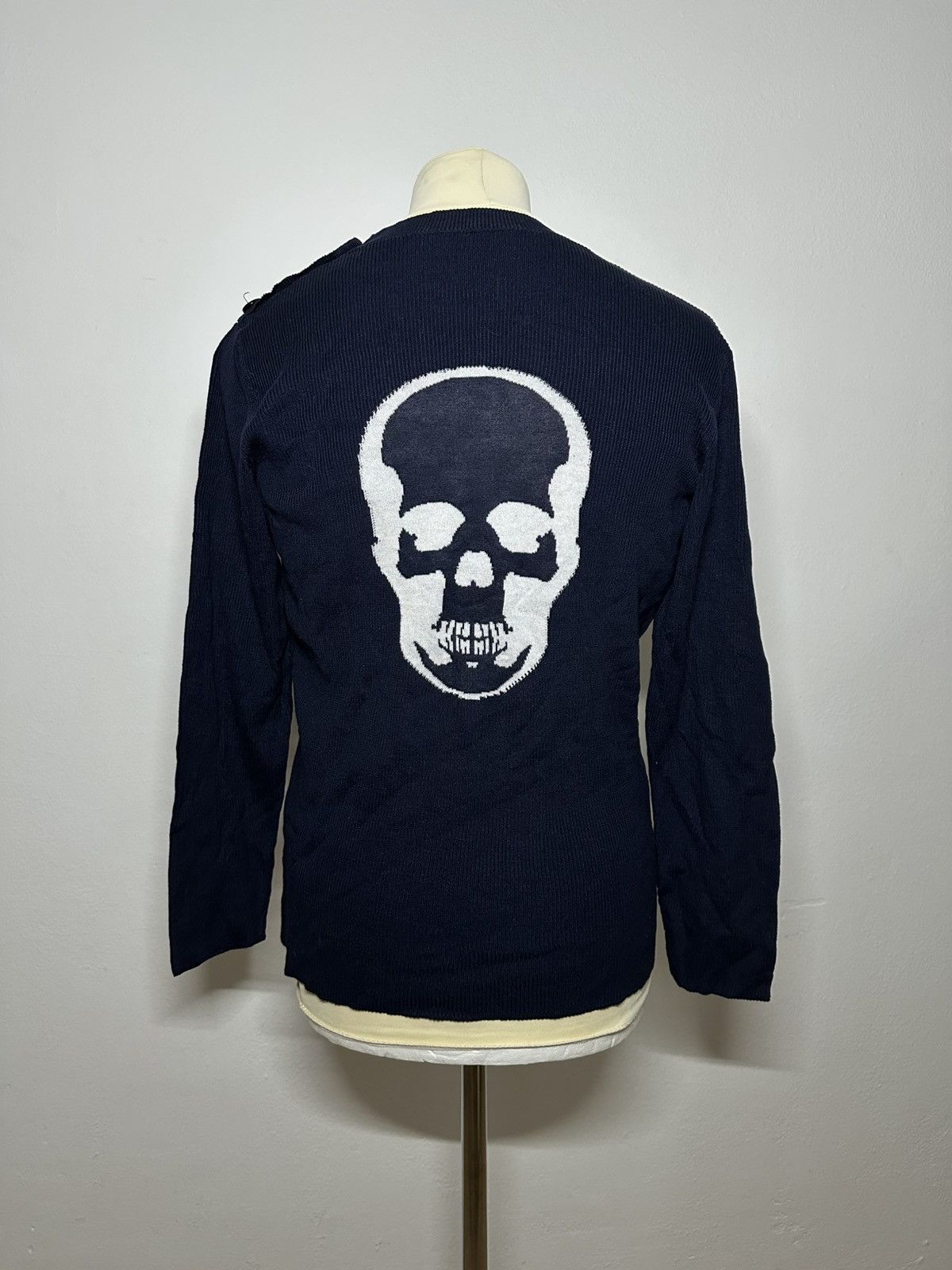 Lucien Pellat-Finet Lucien Pellat-Finet navy sweater with skull Size US M / EU 48-50 / 2 - 1 Thumbnail