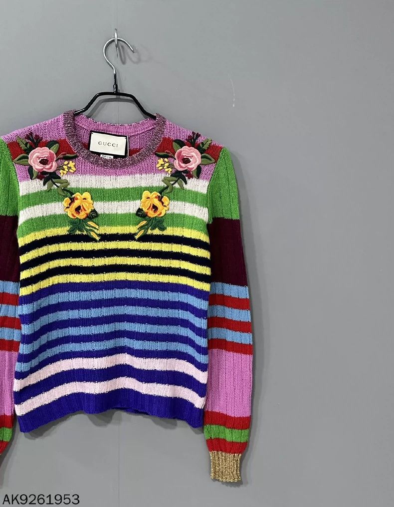 Gucci Gucci Rainbow embroidered sweater 2501-Nextarrow Size US XS / EU 42 / 0 - 2 Thumbnail