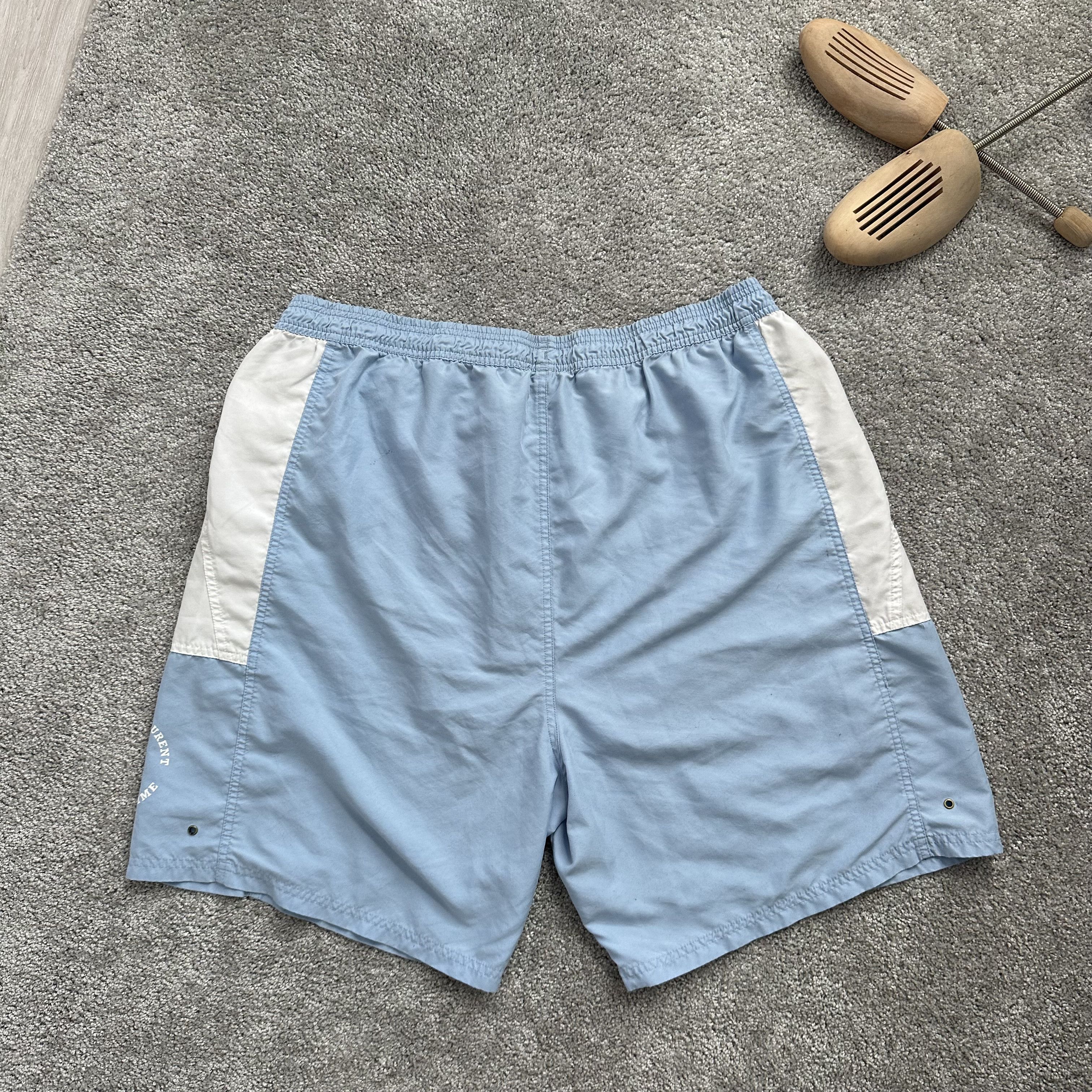 Vintage Ysl Pour Homme Yves Saint LaurentNylon beach Blue Shorts Size US 38 / EU 54 - 5 Thumbnail