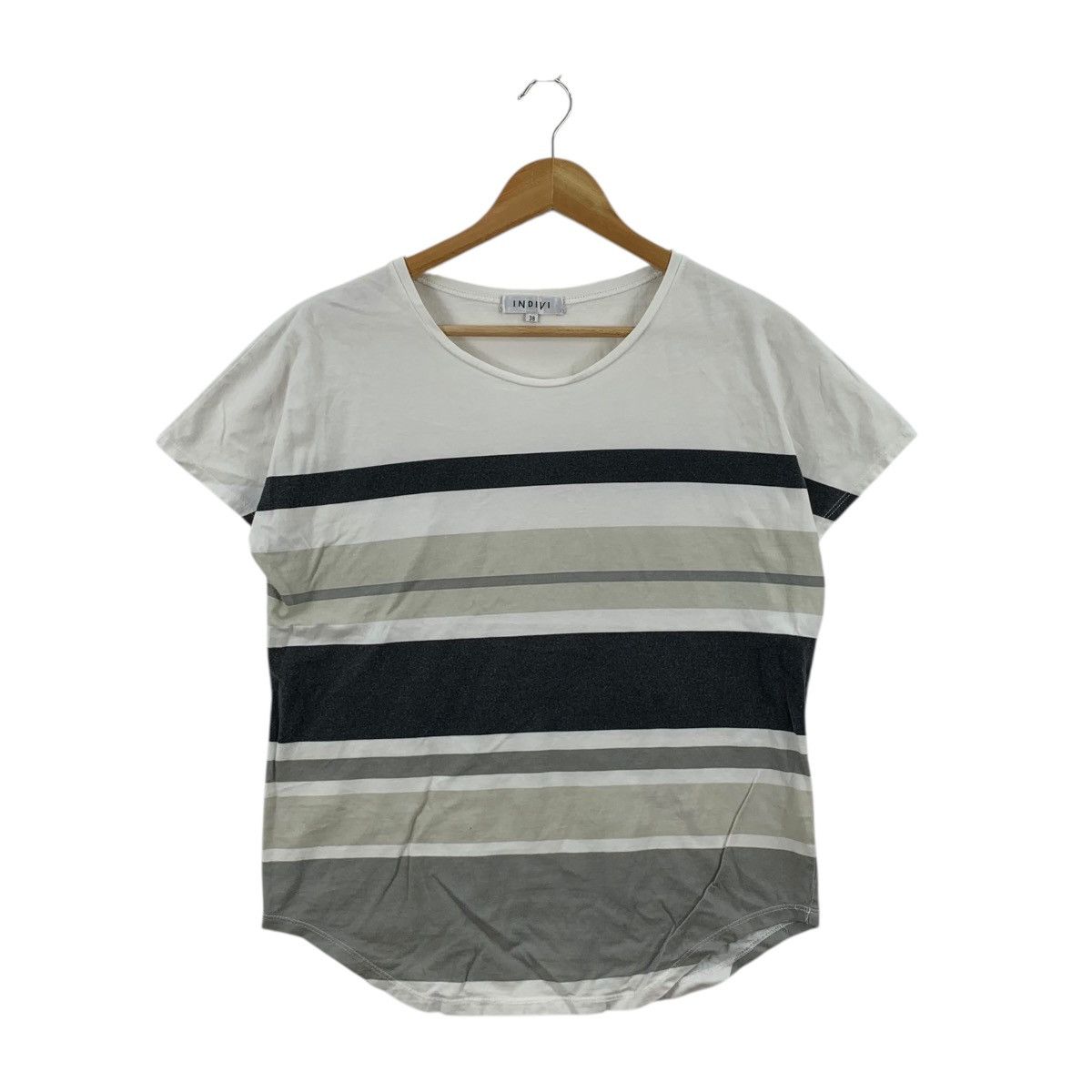 Other INDIVI JAPAN SHIBUYA COLLECTION Striped Boxy Tee Shirt Size M / US 6-8 / IT 42-44 - 3 Thumbnail