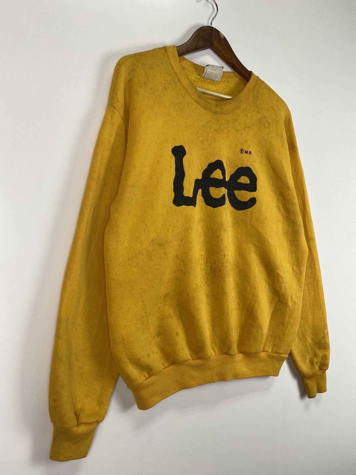 Lee × Vintage Vintage 80’s LEE big logo sweater Size US L / EU 52-54 / 3 - 4 Thumbnail