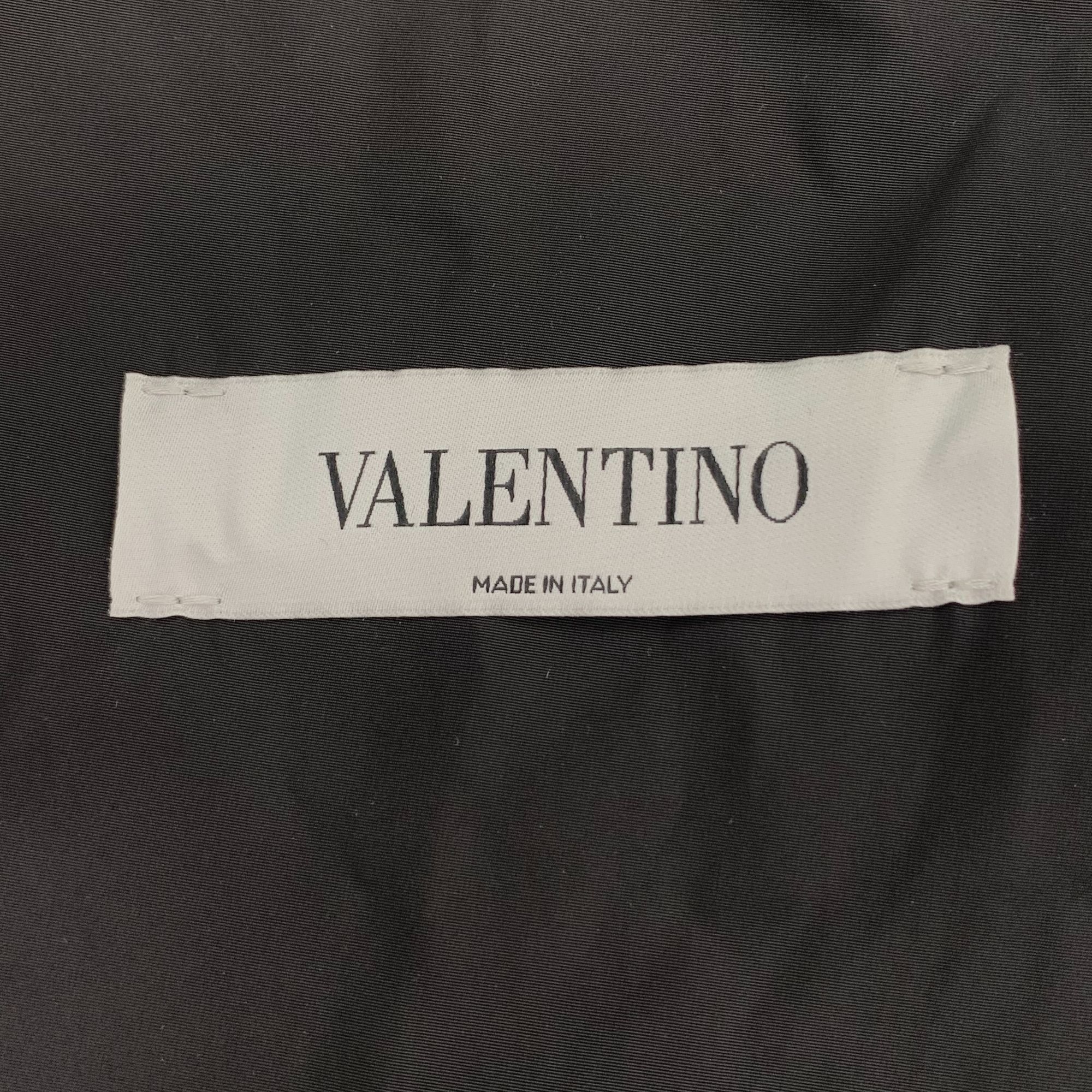 Valentino H11570 Valentino Dreamers Black Nylon Full-Zip Jacket Size US XS / EU 42 / 0 - 5 Thumbnail