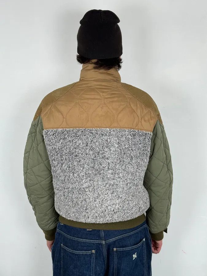 Diesel 2010s Diesel Hybrid Army Faux Fur Bomber Jacket Size US M / EU 48-50 / 2 - 3 Thumbnail