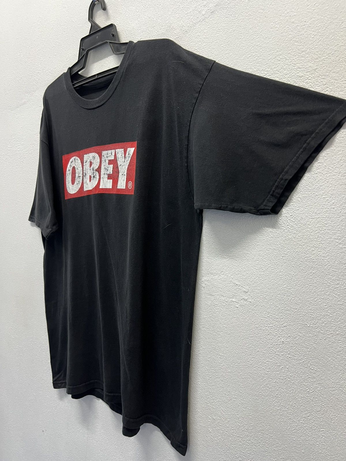 Obey × Vintage VINTAGE OBEY BIG LOGO SHIRT Size US XL / EU 56 / 4 - 4 Thumbnail