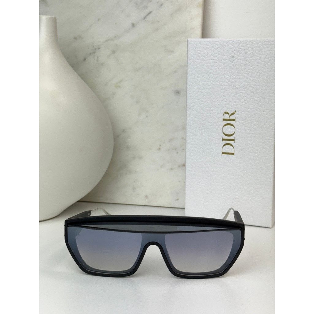 Dior NEW Dior DiorClub M7U Shield Mask Sunglasses Black Mirror Size ONE SIZE - 3 Thumbnail