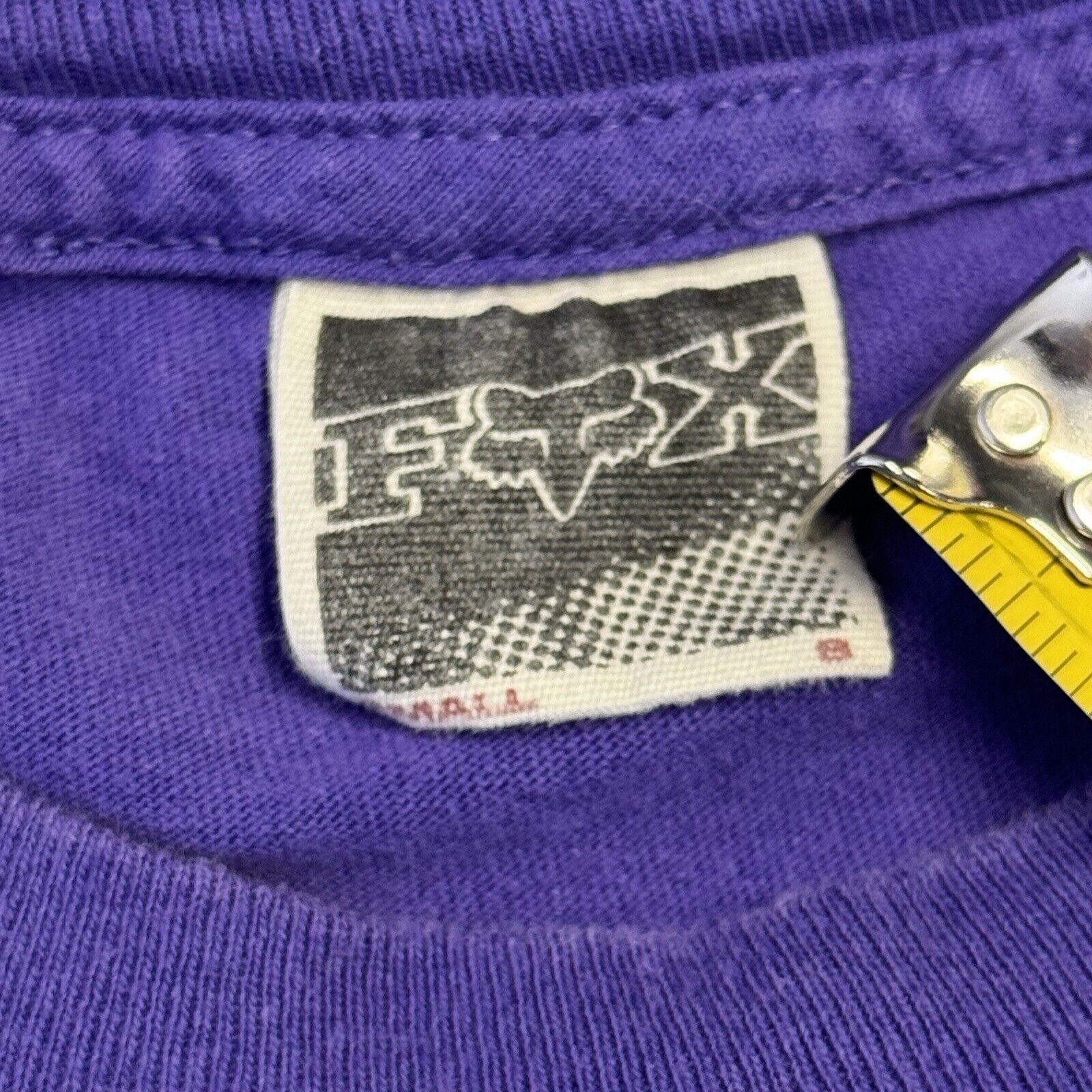 Fox Racing Vintage Fox Racing T Shirt Mens Small Purple 90s Short Sleev Size US S / EU 44-46 / 1 - 5 Thumbnail