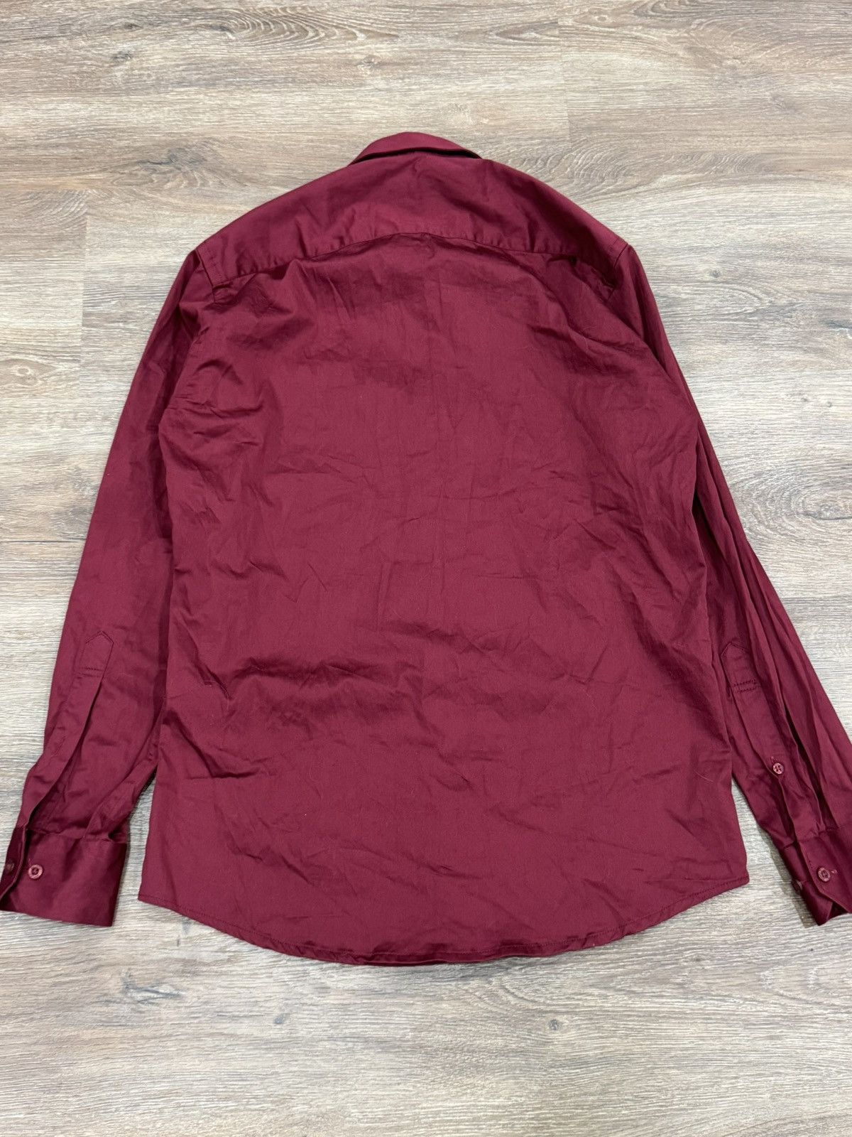 Versace Jeans Couture Versace Jeans Couture Medusa Head Embroidery Shirt Burgundy Size US M / EU 48-50 / 2 - 2 Thumbnail