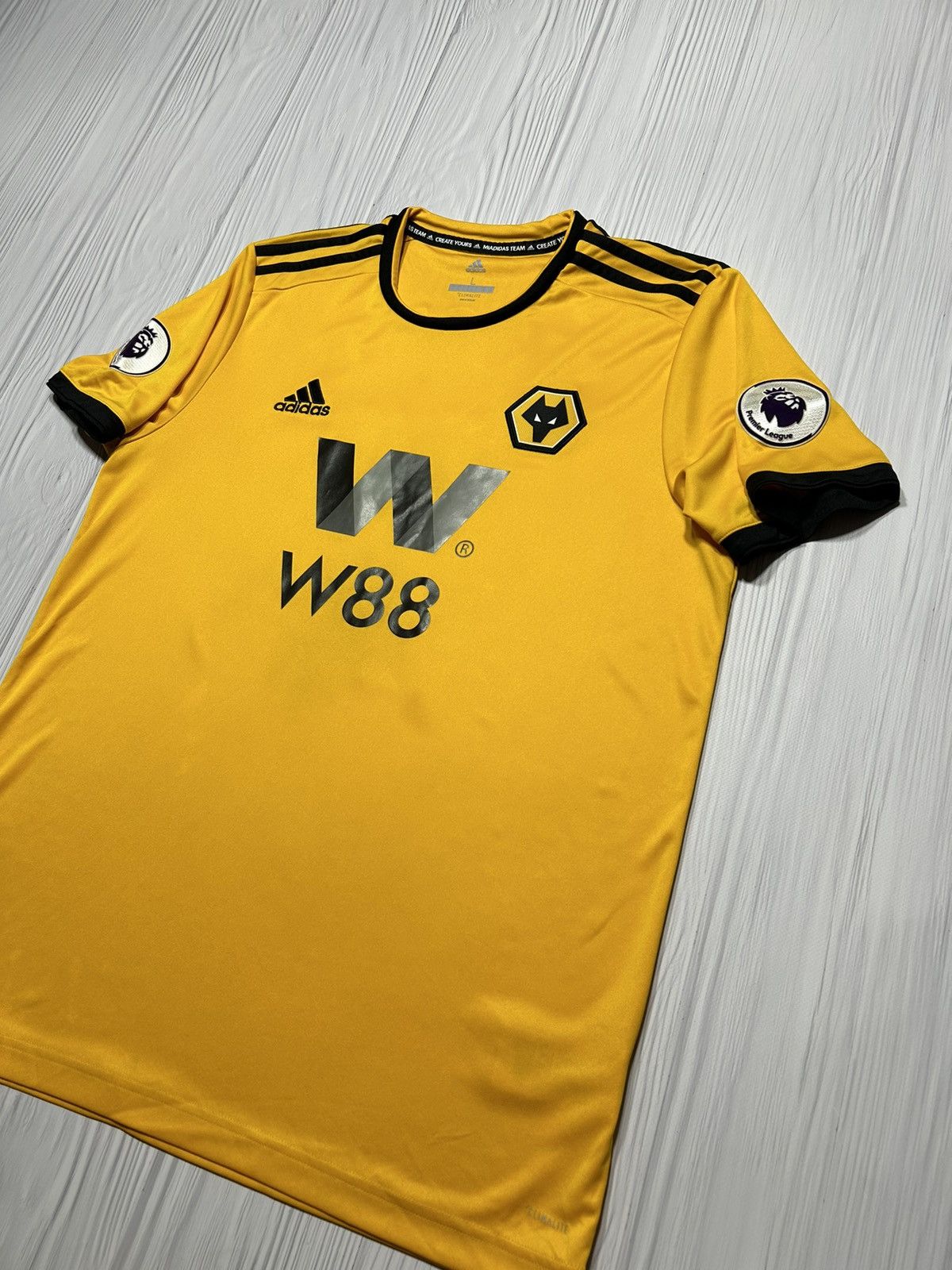 Adidas 7 WOOKIE Wolverhampton 2018/19 Adidas Soccer Jersey Size L Size US L / EU 52-54 / 3 - 3 Thumbnail