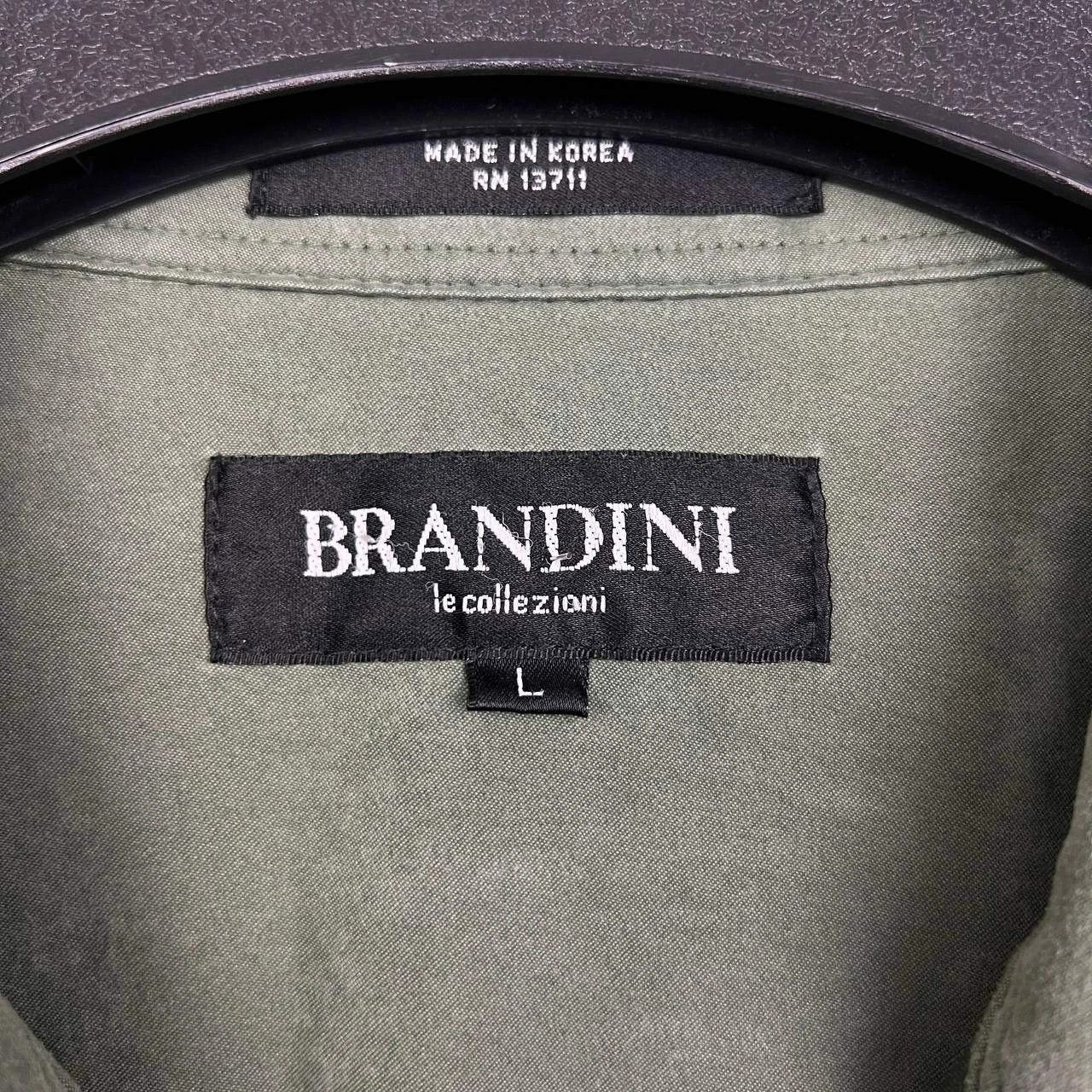 Brandini Brandini Button Up Shirt Men Green Long Sleeve Collared L Size US L / EU 52-54 / 3 - 5 Thumbnail