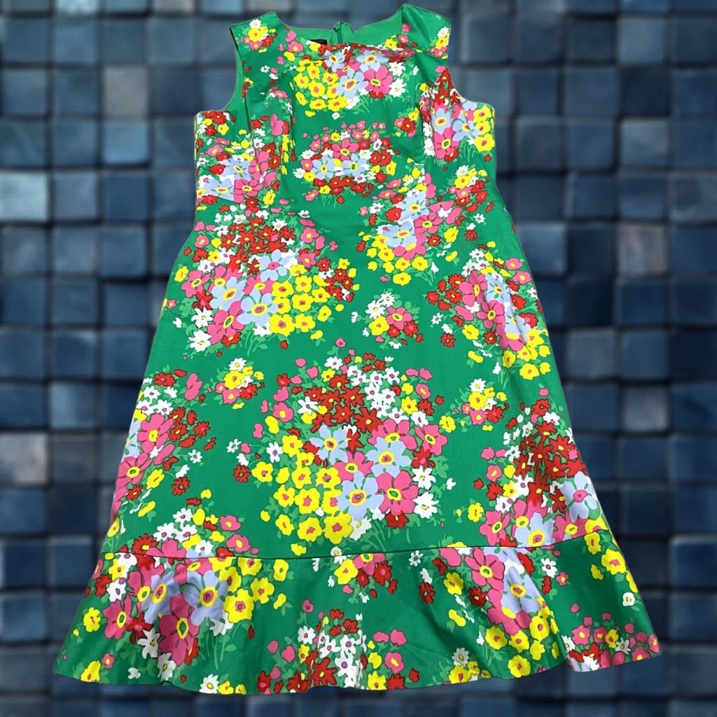 Talbots Talbots Dress Multicolor Floral Sleeveless Sheath Round Neck Lined 8 Womens KS Size M / US 6-8 / IT 42-44 - 1 Thumbnail