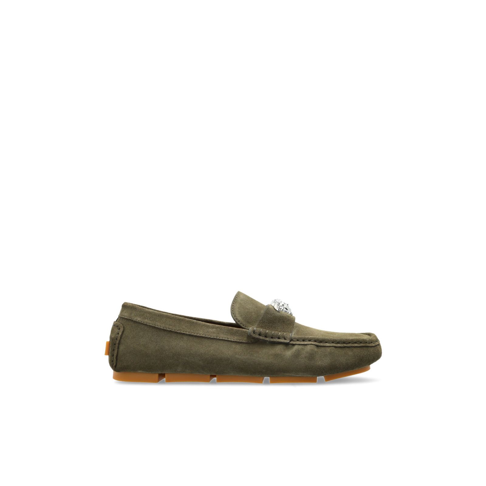 VERSACE Green Drivers Loafers New And Authentic (Men's size:
