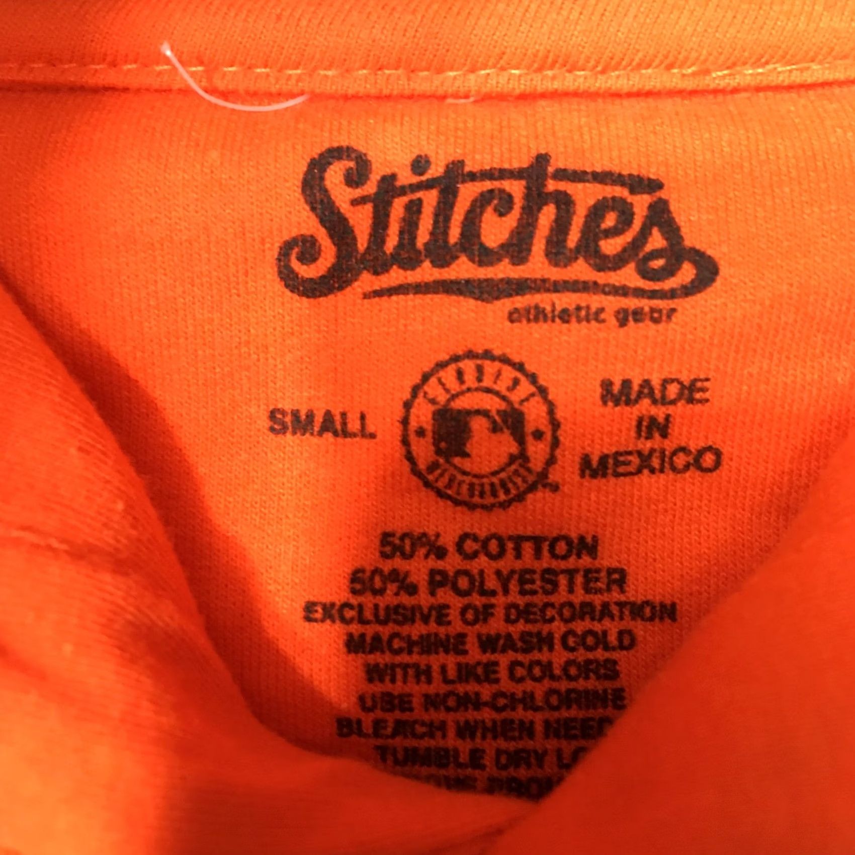 Vintage Stitches Giants Hoodie Mens Small Orange Embroidered Logo Pockets Hooded Pullover" Size US S / EU 44-46 / 1 - 5 Thumbnail