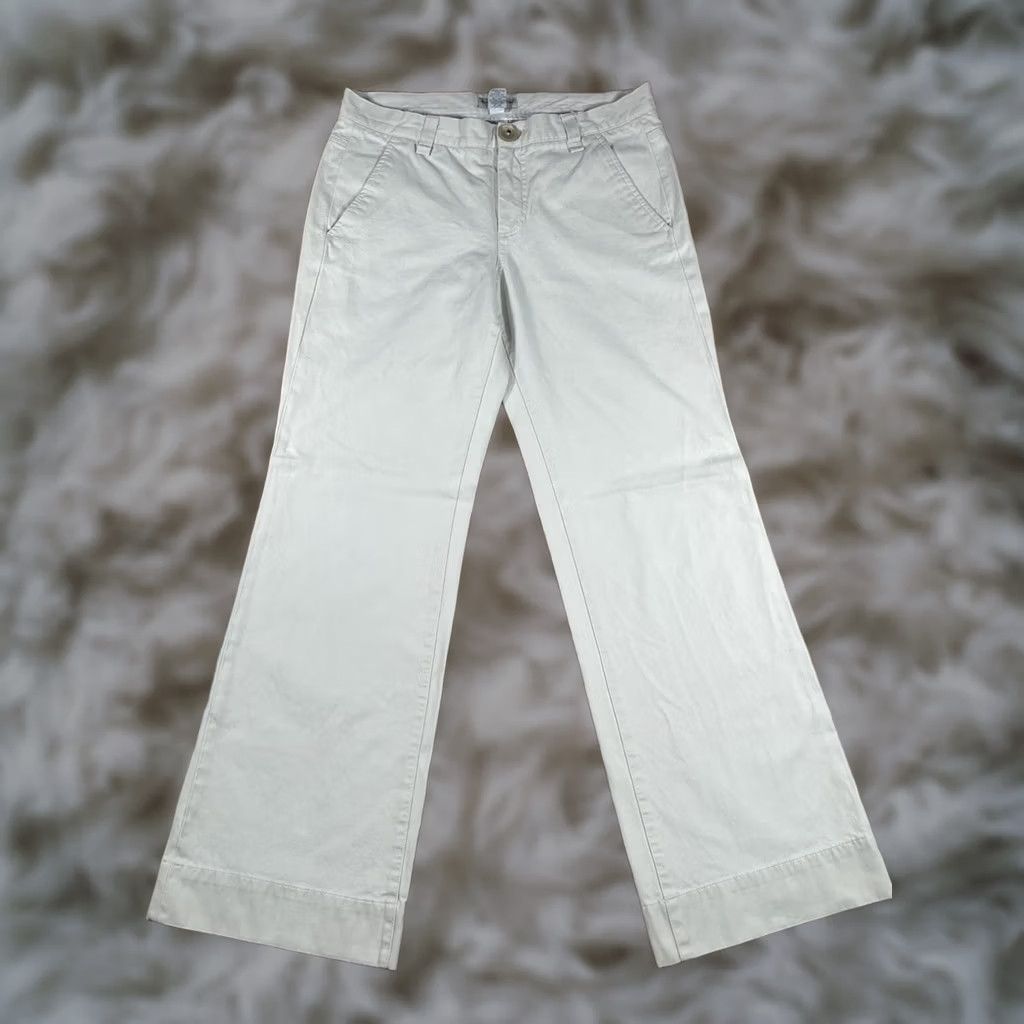 Banana Republic Banana Republic Boot Cut Leg Flat Front Beige Causal Pants Women's 8 Cotton Size 30" / US 8 / IT 44 - 1 Thumbnail