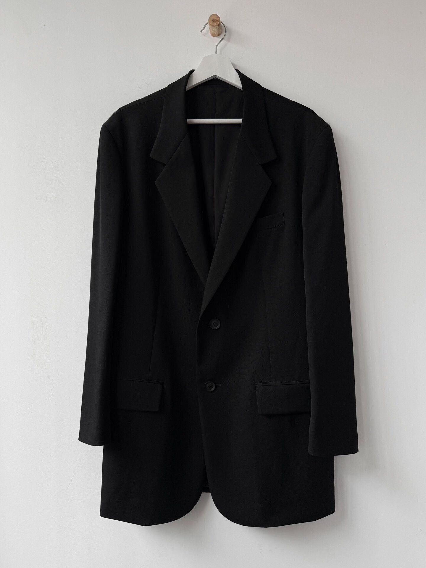 Yohji Yamamoto Yohji Yamamoto Black Wool Suit Jacket Size US L / EU 52-54 / 3 - 1 Thumbnail