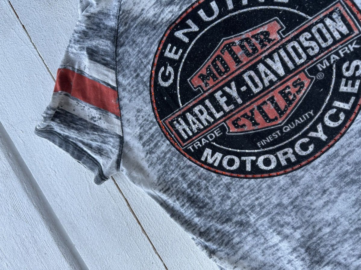 Harley Davidson 🚨VNTG HARLEY DAVIDSON WOMEN GRAY TEE BIG LOGO Size S / US 4 / IT 40 - 11 Thumbnail