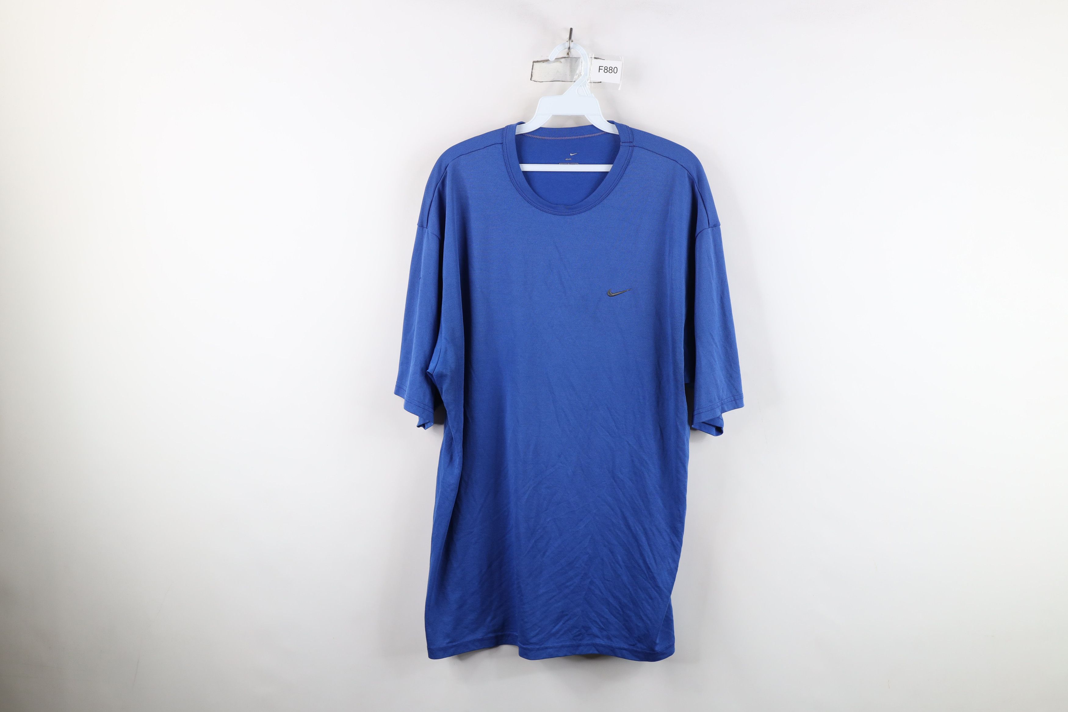 Nike Vintage Y2K Nike Scott Mini Swoosh Short Sleeve T-Shirt Blue Size US L / EU 52-54 / 3 - 1 Thumbnail