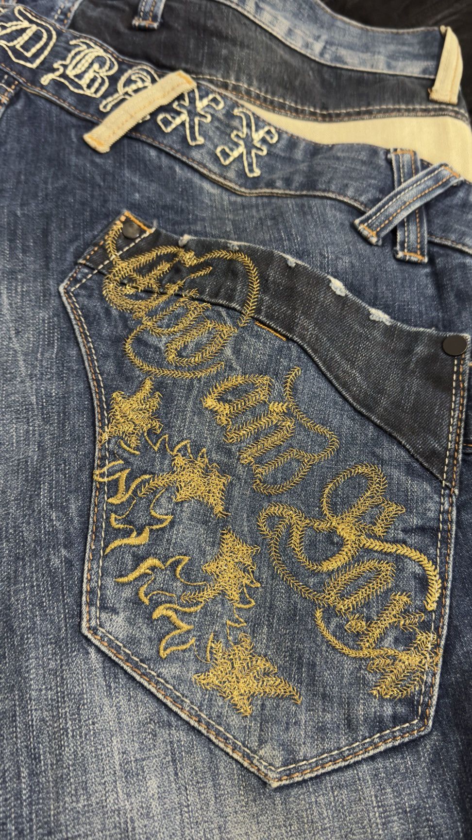 If Six Was Nine CIPO&BANXX Denim Patchwork Jeans Size US 42 / EU 58 - 7 Thumbnail