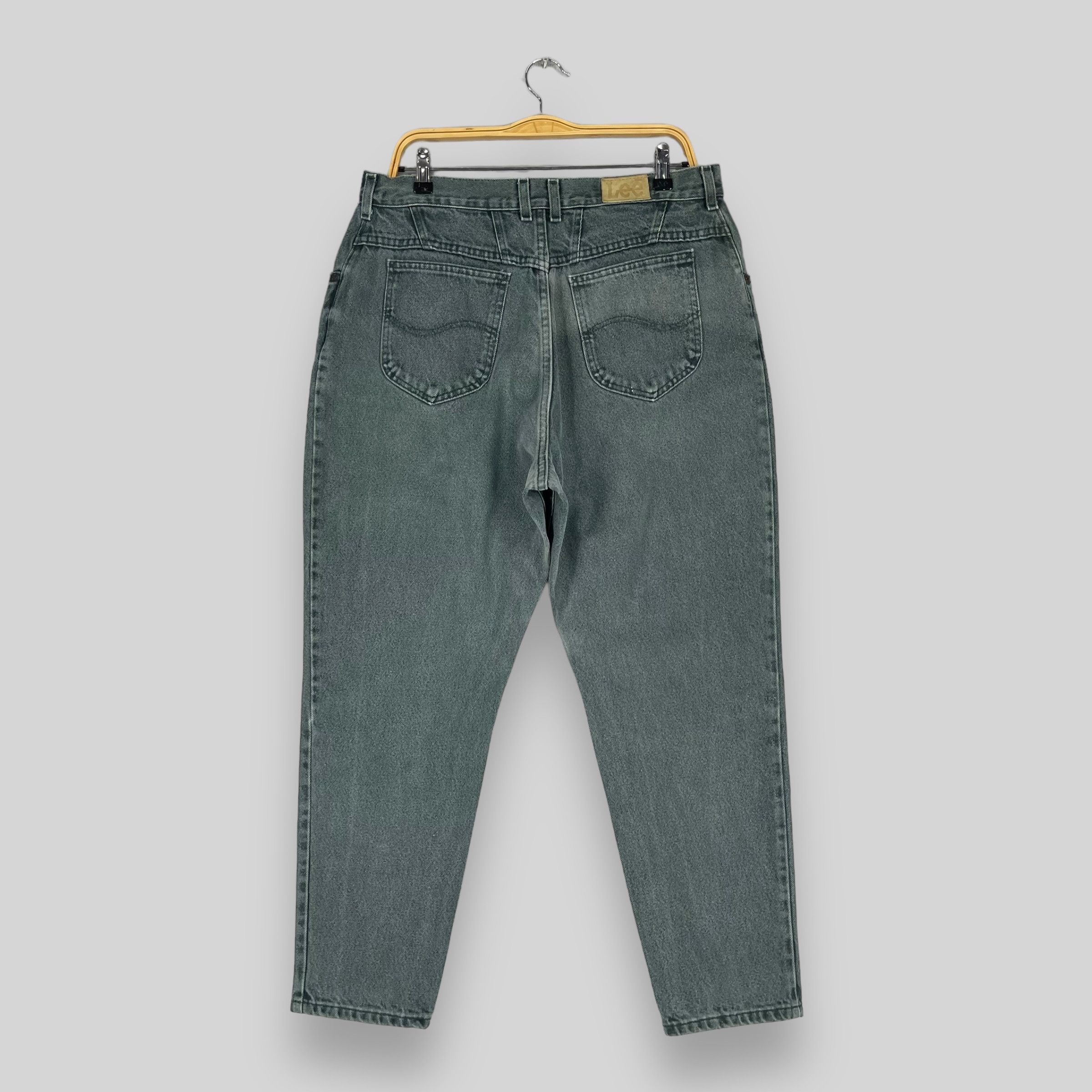 Lee × Vintage W33 L26 Vintage Lee Distressed Sun Faded Petite Jeans Size 33" - 6 Thumbnail