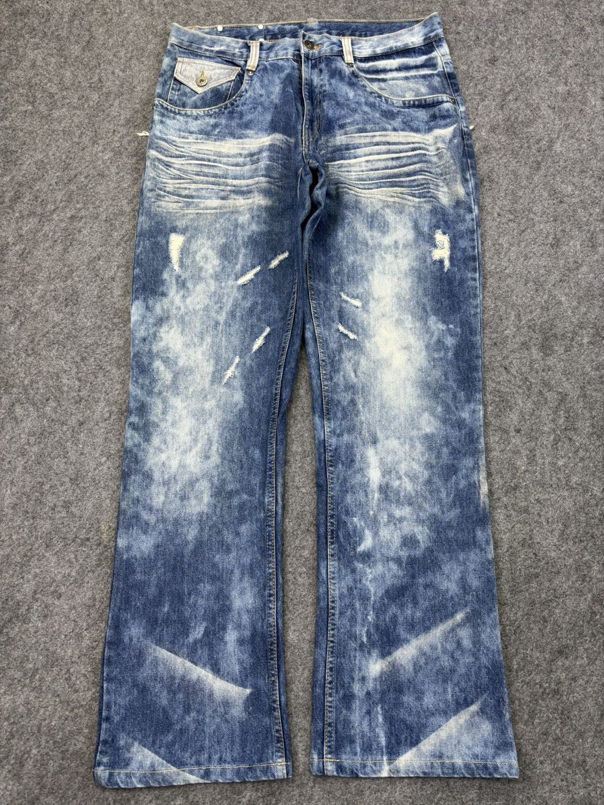 Japanese Brand Statement Pant 💥anti label Japan Soft Distressed Denim F947 Size US 32 / EU 48 - 17 Thumbnail