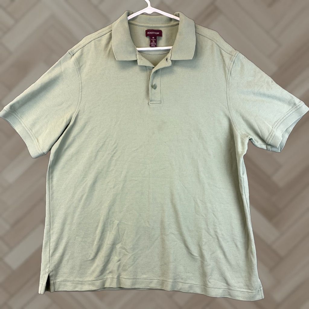Nordstrom Nordstrom Polo Shirt Men XXL Green 2XL Short Sleeve 51-22 Size US XXL / EU 58 / 5 - 1 Thumbnail