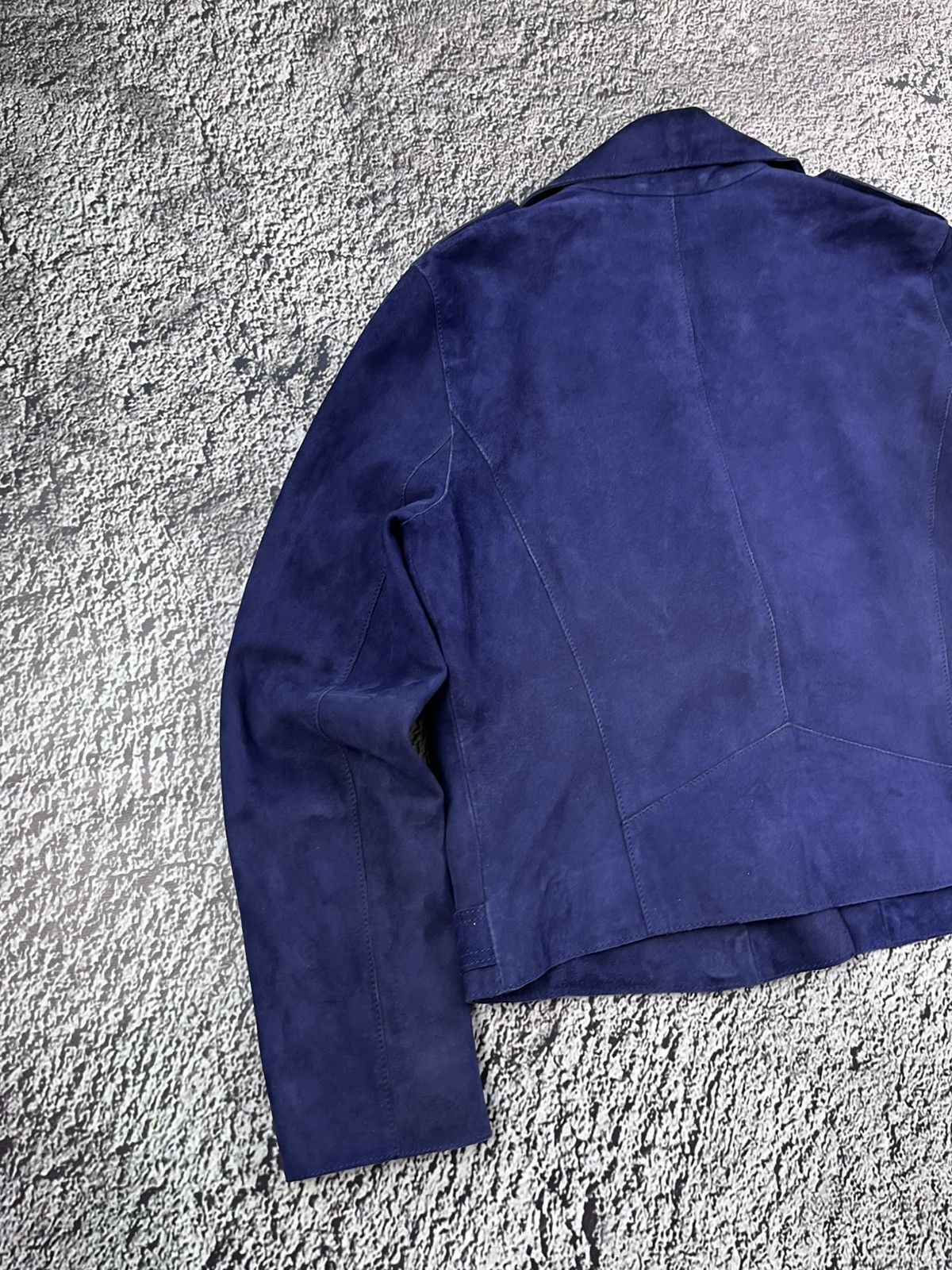 Reiss Vintage Reiss Womens Premium Perfecto SUEDE BIKER JACKET Size M / US 6-8 / IT 42-44 - 10 Thumbnail