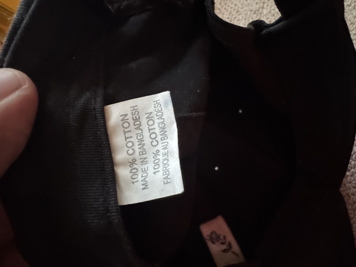 Other Shlohmo Dark Red Embroidered Rose Black Hat Size ONE SIZE - 7 Thumbnail