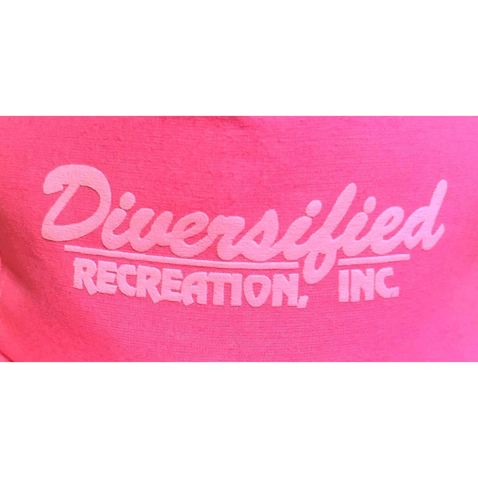 Pinko VINTAGE Diversified Recreation Inc Neon Pink Trucker Hat Baseball Cap Snapback Men's VTG Hat Size ONE SIZE - 3 Thumbnail