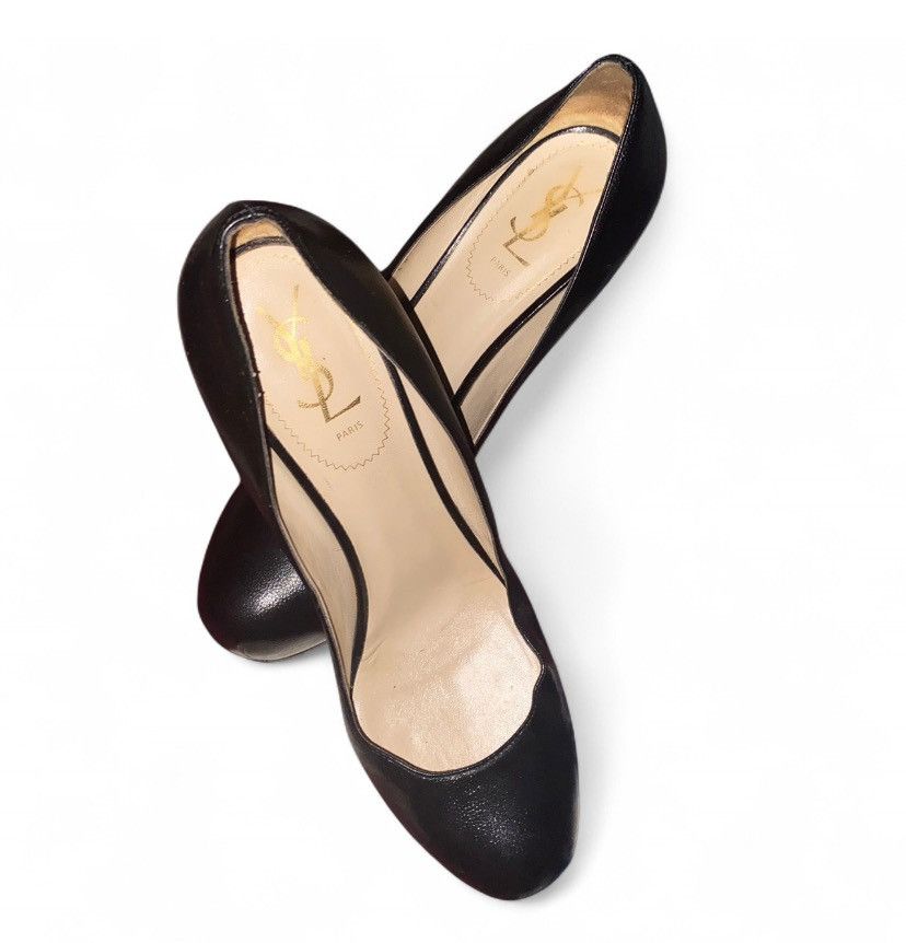 Yves Saint Laurent YSL Yves Saint Laurent Tribtoo Patent Platform Pumps Size US 10 / IT 40 - 2 Thumbnail