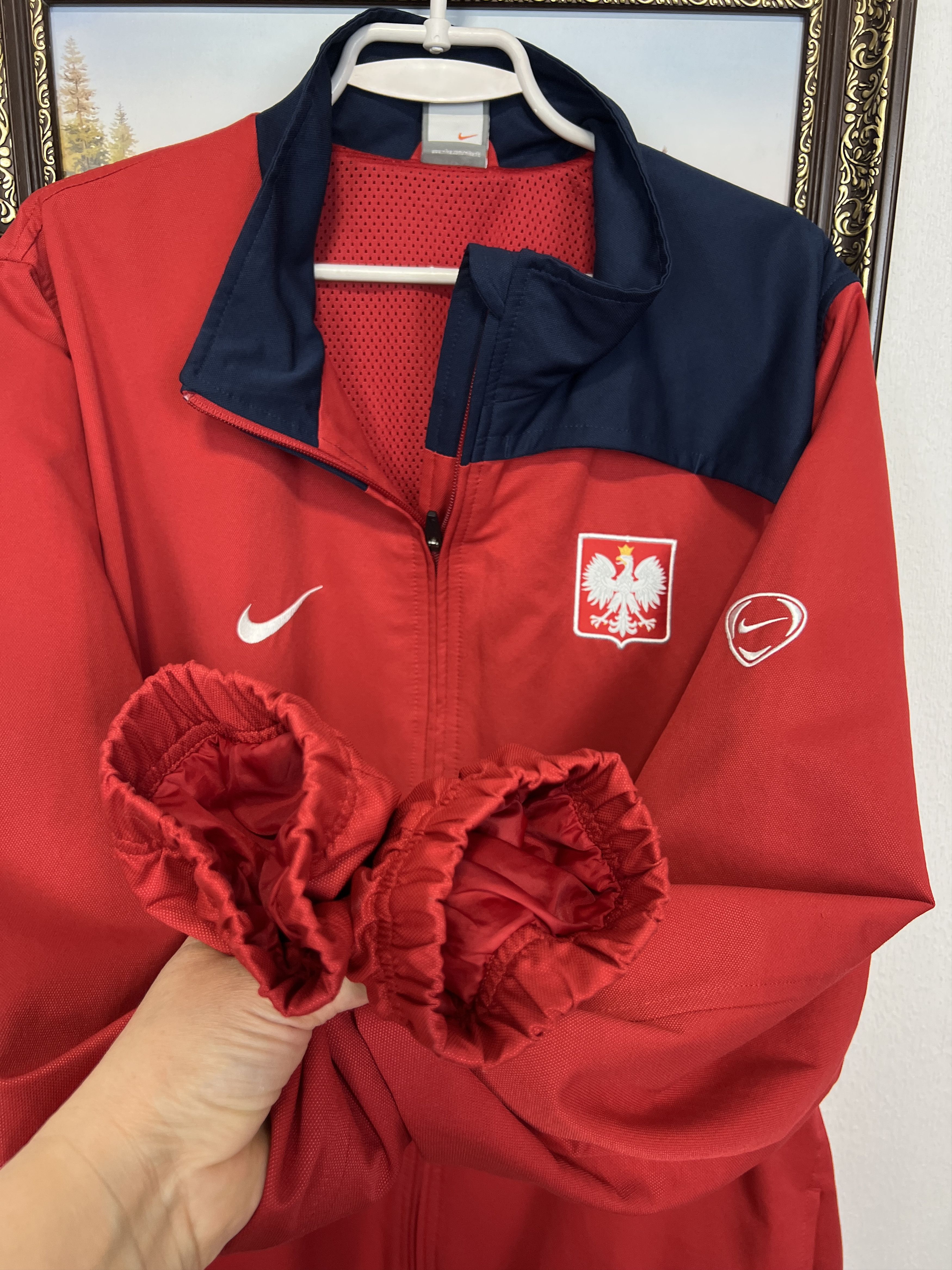 Nike Vintage Poland Football Jacket Soccer Track Top National Size US XXL / EU 58 / 5 - 6 Thumbnail