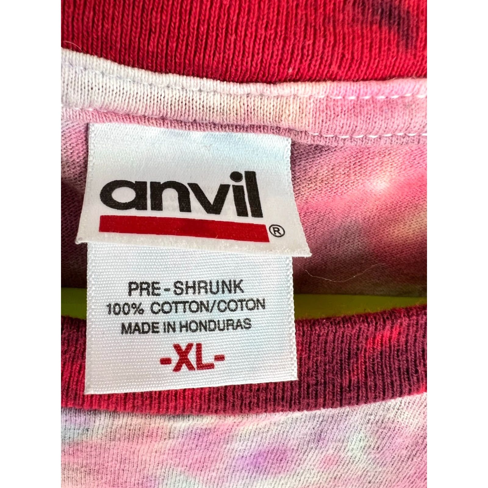 Anvil Yoplait Tie Dye T-Shirt Adult XL Multicolor Tee Men 90s Band Graphic Cotton Anvil Shirt Size US XL / EU 56 / 4 - 5 Thumbnail