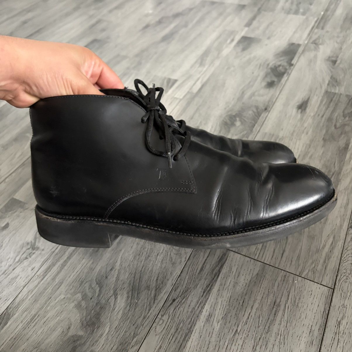 Tod's Tod's Black Leather Chukka Boots Size US 9.5 / EU 42-43 - 3 Thumbnail